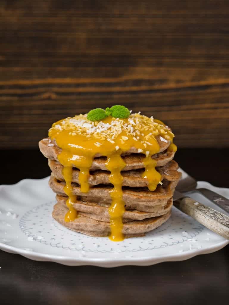 Placuszki z mąki gryczanej (pancakes)