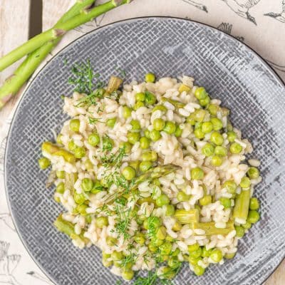 risotto ze szparagami