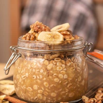 Przepis na Płatki owsiane z bananem