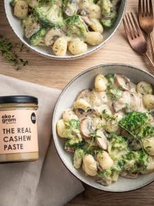 Gnocchi z brokułami i pieczarkami